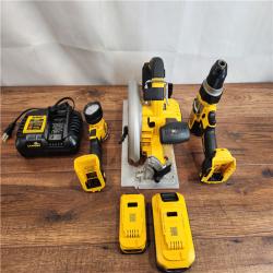 AS-IS DeWalt 20V MAX PowerStack Brushless Cordless (3-Tool) Combo Kit