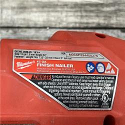 AS-IS Milwaukee 2839-20 M18 FUEL 15 Ga. 18 Volt Brushless Angled Finish Nailer