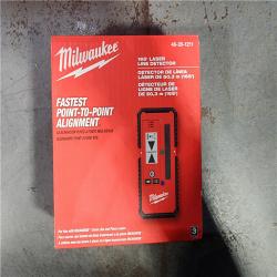 HOUSTON LOCATION - AS-IS (BRAND NEW) Milwaukee-3632-21 M12 Green Beam Laser 360Â° 3-Plane Kit W/ 165' LASER LINE DETECTOR