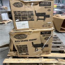 DALLAS LOCATION - AS-IS - Char-Griller Grand Champ Charcoal Grill and Offset Smoker in Black