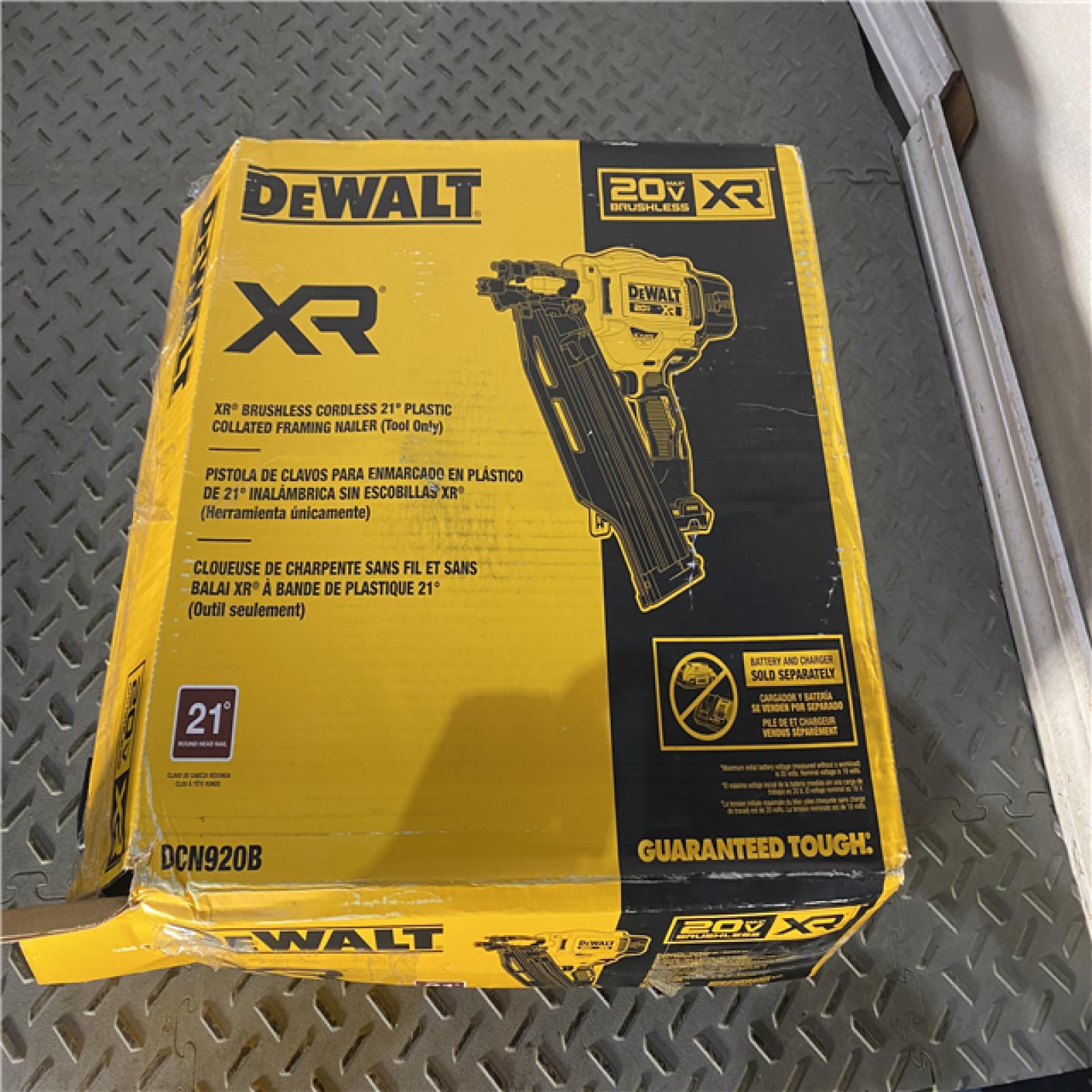 Houston location AS-IS DEWALT 20-Volt 21Â° Cordless Framing Nailer (Tool-Only)