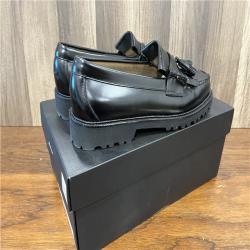 NEW! G.h. Bass Men's Layton Lug Weejun Tassel Loafers - Black SZ 8