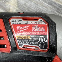 AS-IS Milwaukee M18 18-Volt Lithium-Ion Cordless Combo Tool Kit (5-Tool) with (1) 3.0Ah and (1) 1.5Ah Battery, (1) Charger, (1) Tool Bag