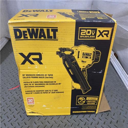 Houston locaton AS-IS DEWALT 20-Volt 30Â° Cordless Framing Nailer (Tool-Only)