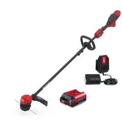 DALLAS LOCATION- NEW! TORO 60V MAX* 13 in. Brushless String Trimmer with 2.0Ah Battery PALLET -(5 UNITS)