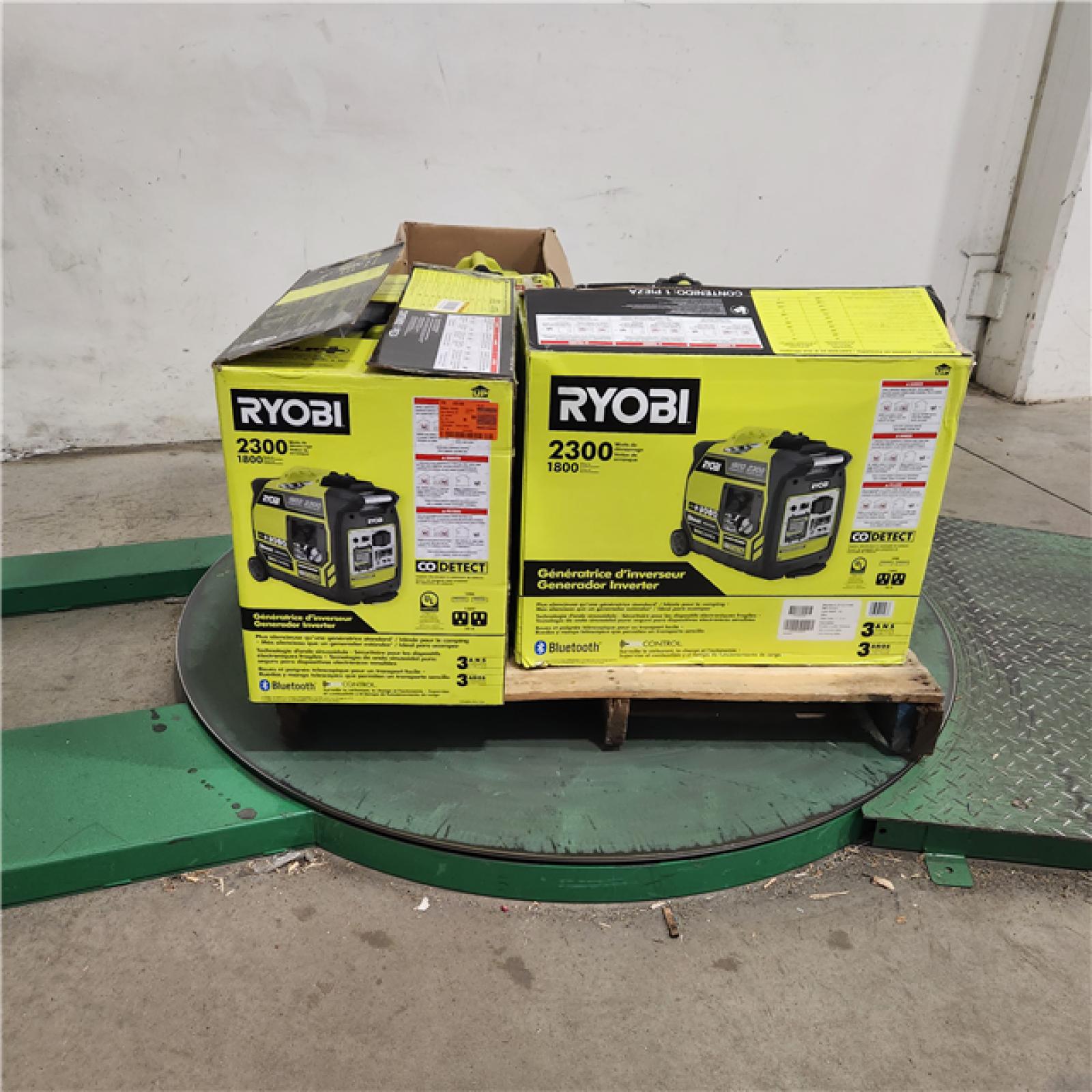 Dallas Location - As-Is Ryobi 2300-Watt Bluetooth Inverter Generator (Lot Of 4)