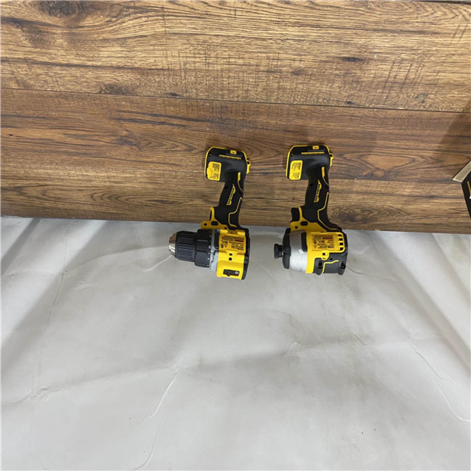 AS IS Dewalt DCK225D2 20V MAX ATOMIC Brushless Compact Lithium-Ion 1/2 in. Cordless Drill Driver and 1/4 in. Impact Driver Combo Kit with 2 Batteries 2 Ah