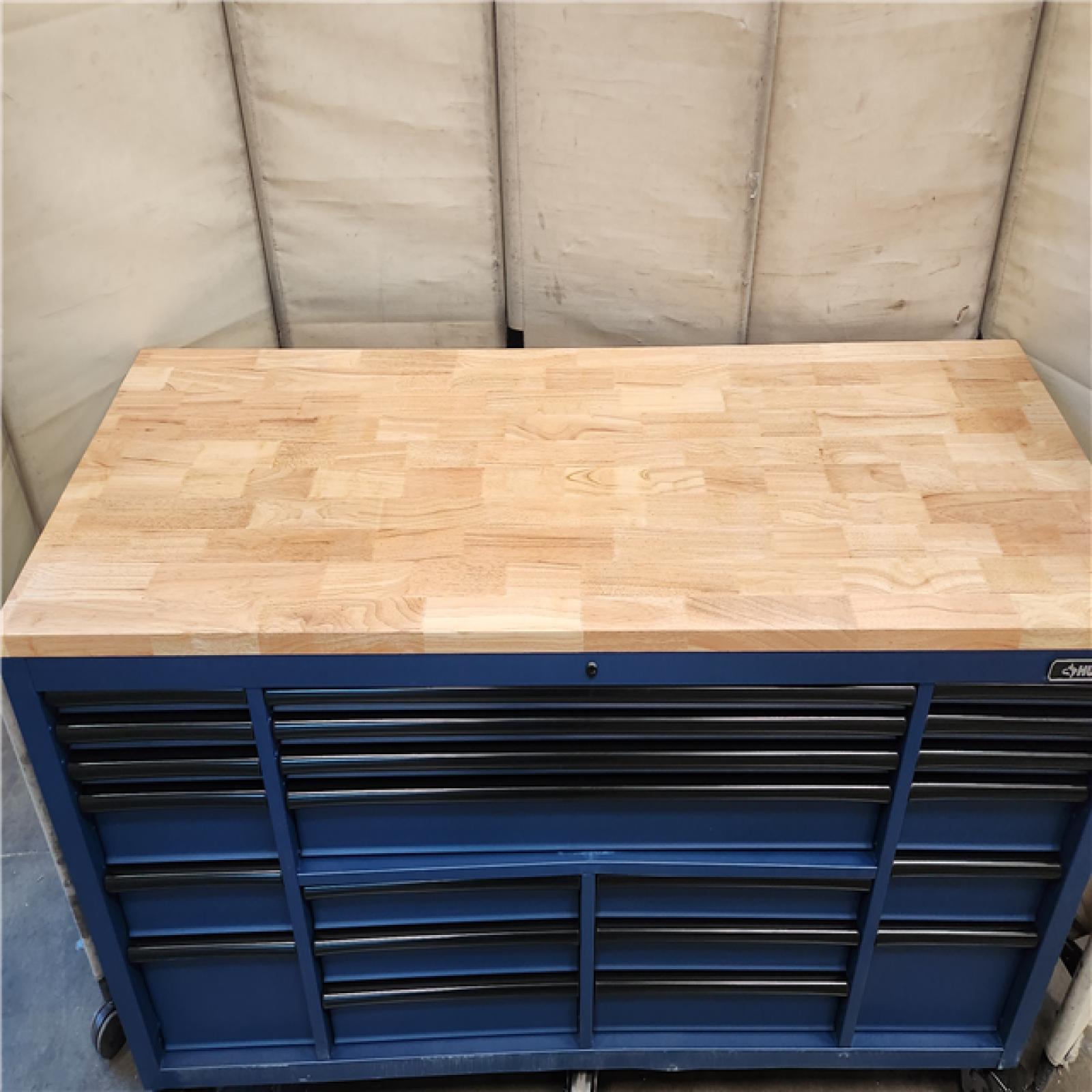 California AS-IS HUSKY 84 IN. 22 DRAWER MOBILE WORKBENCH