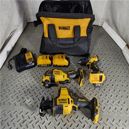 HOUSTON LOCATION - AS-IS (APPEARS LIKE NEW) DEWALT 3 TOOL COMBO KIT (2) BATTERY & CHARGER