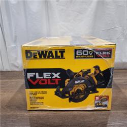 NEW! DEWALT DCS577X1 60V FLEXVOLT MAX Lithium-Ion 7-1/4 Brushless Cordless Wormdrive Style Circular Saw Kit 9.0 Ah