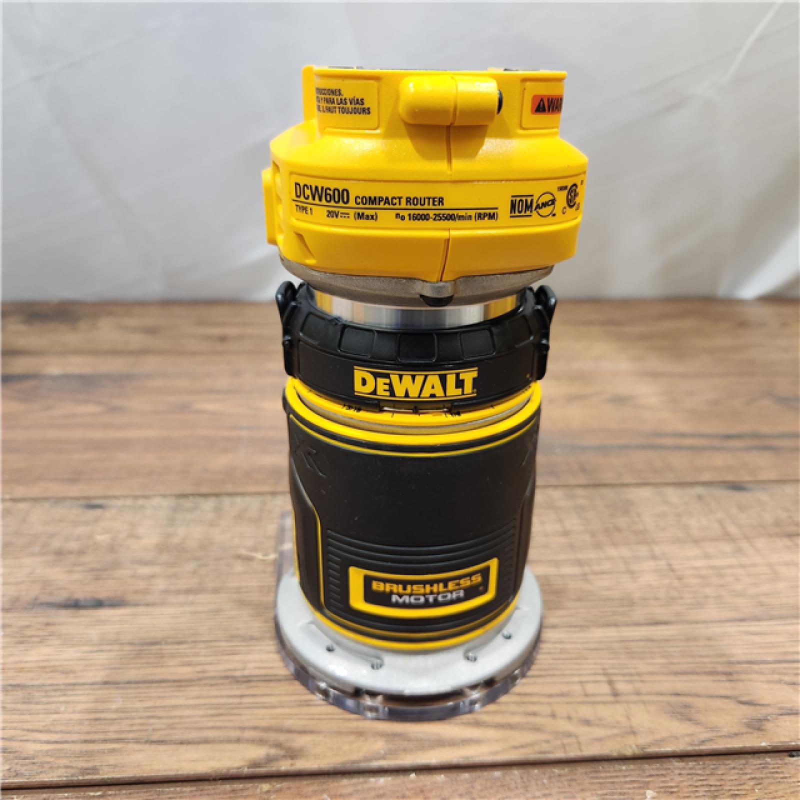 AS-IS Dewalt 20V MAX XR Brushless Cordless Compact Router (Tool Only)