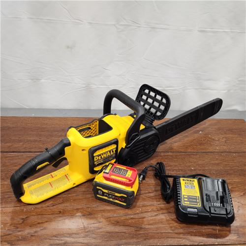 AS-IS FLEXVOLT 60V MAX 16in. Brushless Cordless Battery Powered Chainsaw Kit with (1) FLEXVOLT 2 Ah Battery & Charger