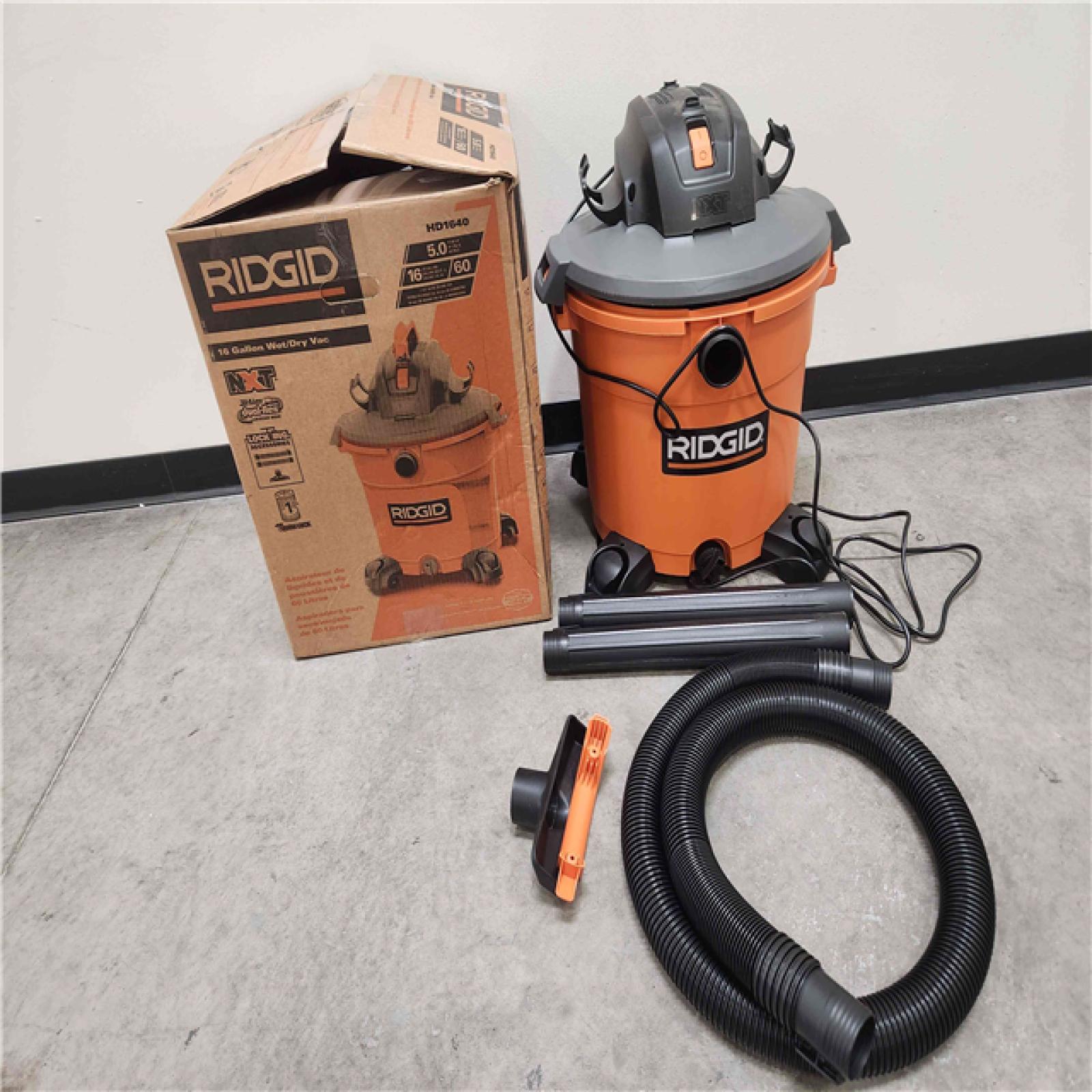 Phoenix Location RIDGID 16 Gallon 5.0 Peak HP NXT Wet/Dry Shop Vacuum with Filter, Locking Hose and Accessories HD1640