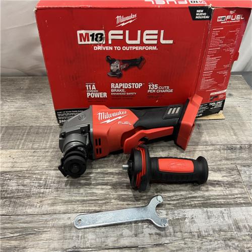 AS-IS Milwaukee 2880-20 M18 FUEL 18-Volt Lithium-Ion Brushless Cordless 4-1/2 in./5 in. Grinder W/Paddle Switch (Tool-Only)