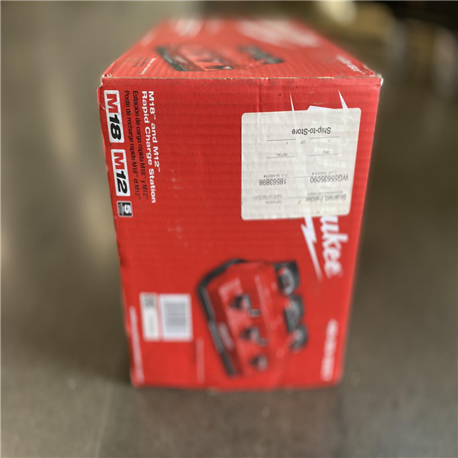 NEW! - Milwaukee M12 and M18 12-Volt/18-Volt Lithium-Ion Multi-Voltage 6-Port Sequential Rapid Battery Charger (3 M12 and 3 M18 Ports)