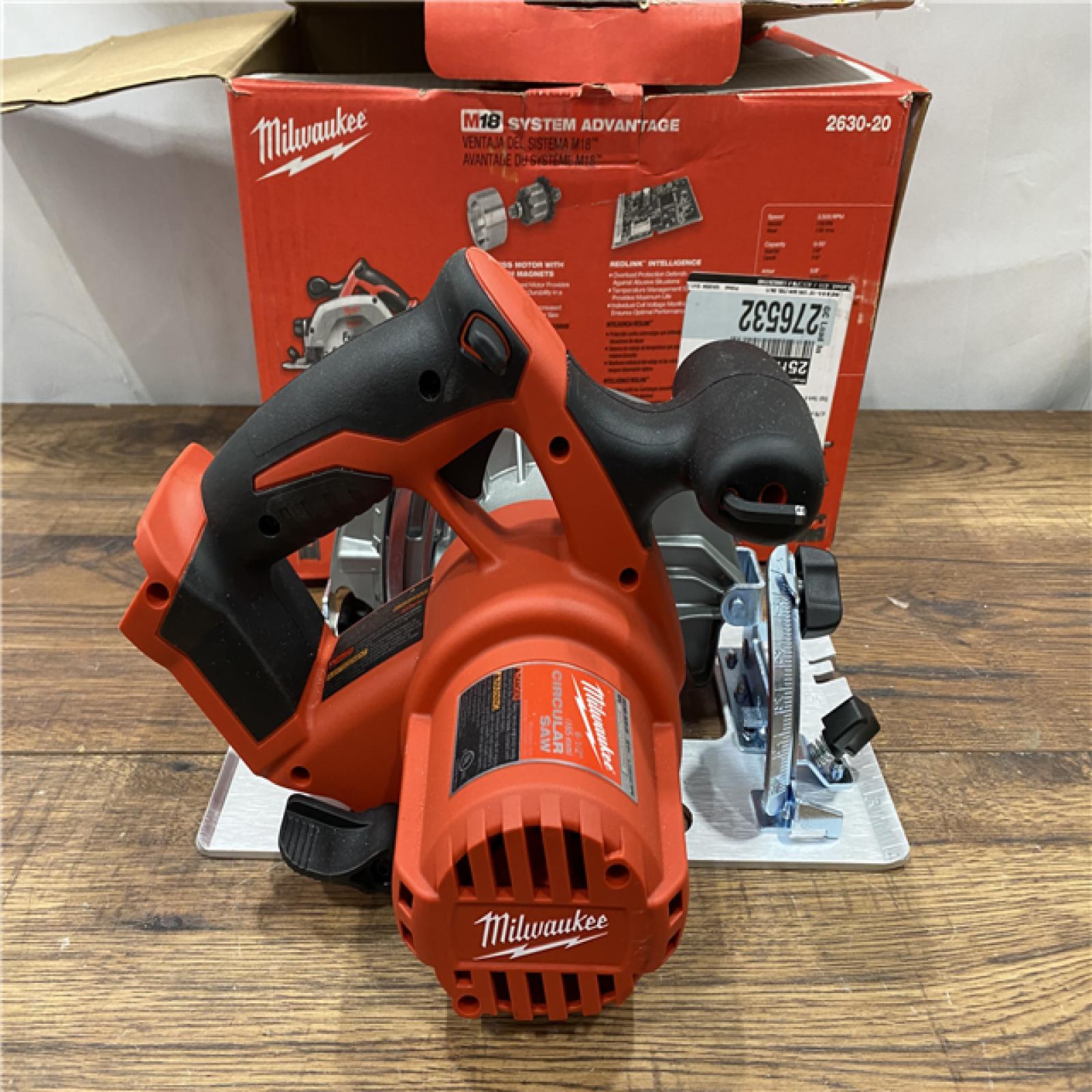 AS IS Milwaukee 2630-20 M18 Cordless 6-1/2 Circular Saw Bare Tool Only - All