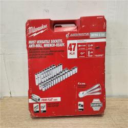 Phoenix Location NEW Milwaukee 1/2 in. Drive SAE/Metric Ratchet and Socket Mechanics Tool Set (47-Piece) 48-22-9010