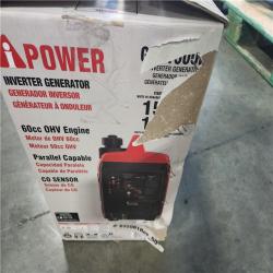 California AS-IS 1500-Watt Recoil Start Gasoline Powered Ultra-Light Inverter Generator with 60cc OHV Engine and CO Sensor Shutdown