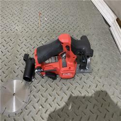 Houston location AS-IS MILWAUKEE M12 FUEL 12V Lithium-Ion Brushless 5-3/8 in. Cordless Circular Saw (Tool-Only)