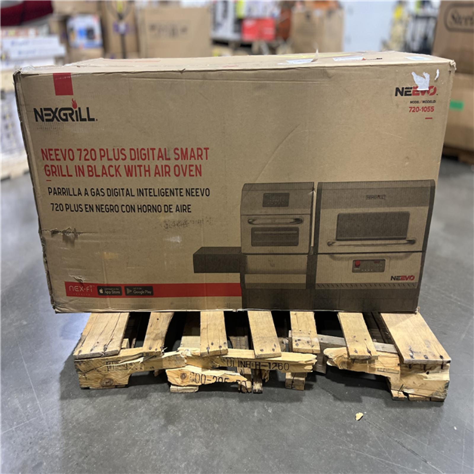 DALLAS LOCATION - Nexgrill Neevo 720 Plus Propane Gas Digital Smart Grill in Black with Air Fryer Oven