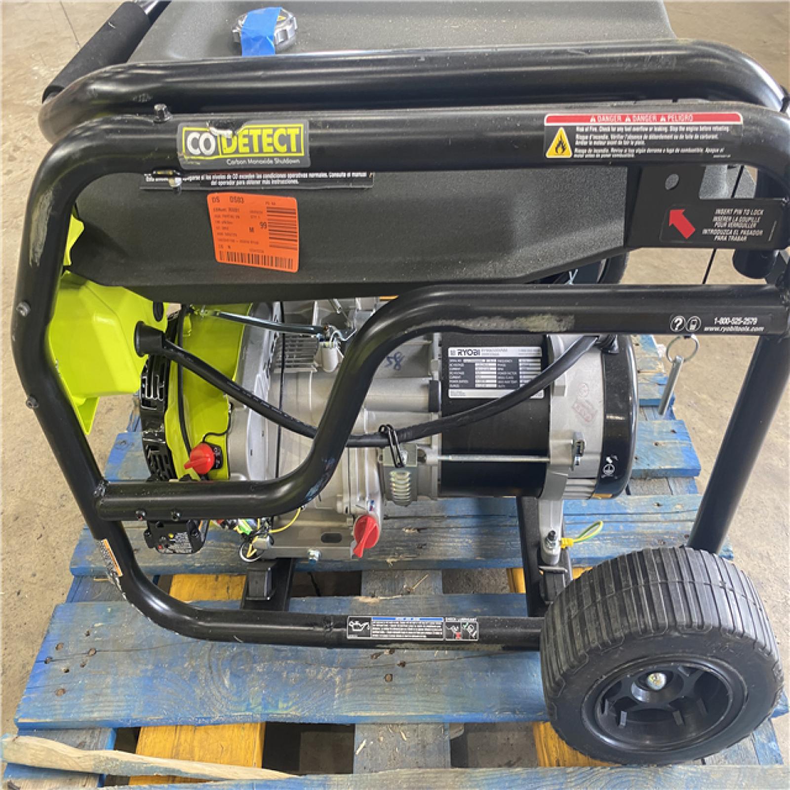 Houston Location - AS-IS Ryobi Easy Start 6,500 Running Watts 8,125 Starting Watts Generator