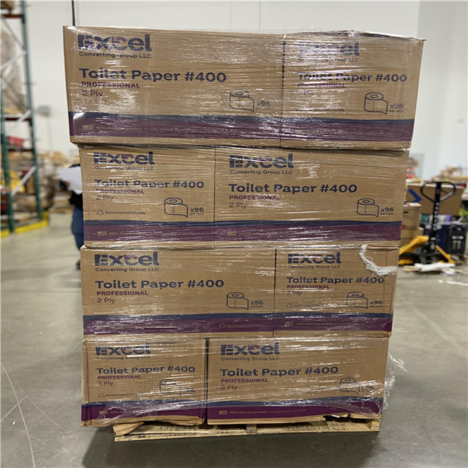 DALLAS LOCATION - TOILET PAPER #400 PALLET - (20 BOXES) (96 ROLLS PER BOX)