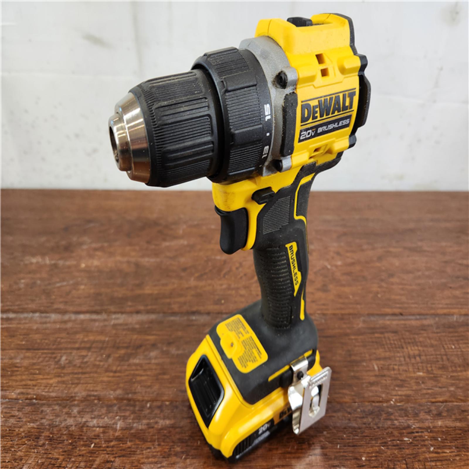 AS-IS DeWalt 20V MAX ATOMIC Brushless Cordless 1/2 in. Compact Drill Kit