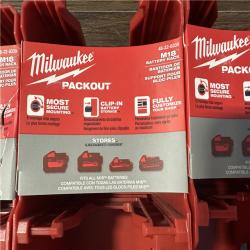 California NEW Milwaukee M18 Battery Rach (4 Pieces)