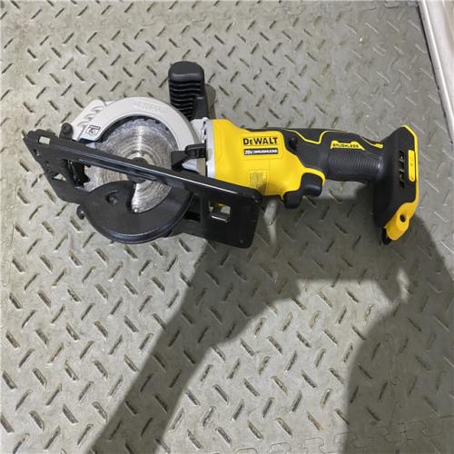 Houston location AS-IS DEWALT ATOMIC 20V MAX Cordless Brushless 4-1/2 in. Circular Saw (Tool Only)