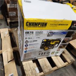 Dallas Location - As-Is Champion Power Equipment 6875-Watt Dual Fuel Portable Generator