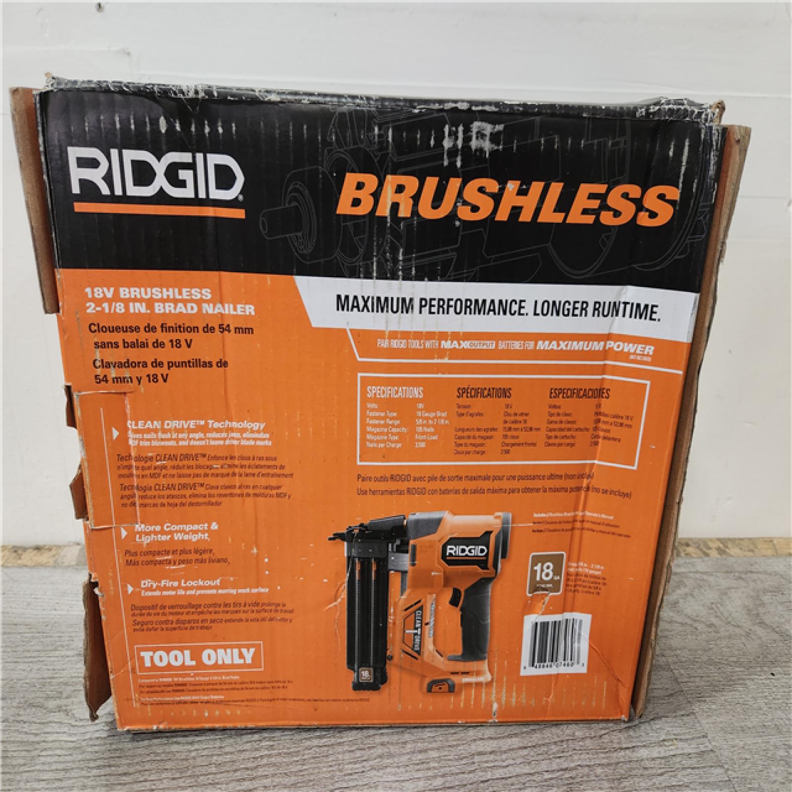 Phoenix Location RIDGID 18v Brad Nailer