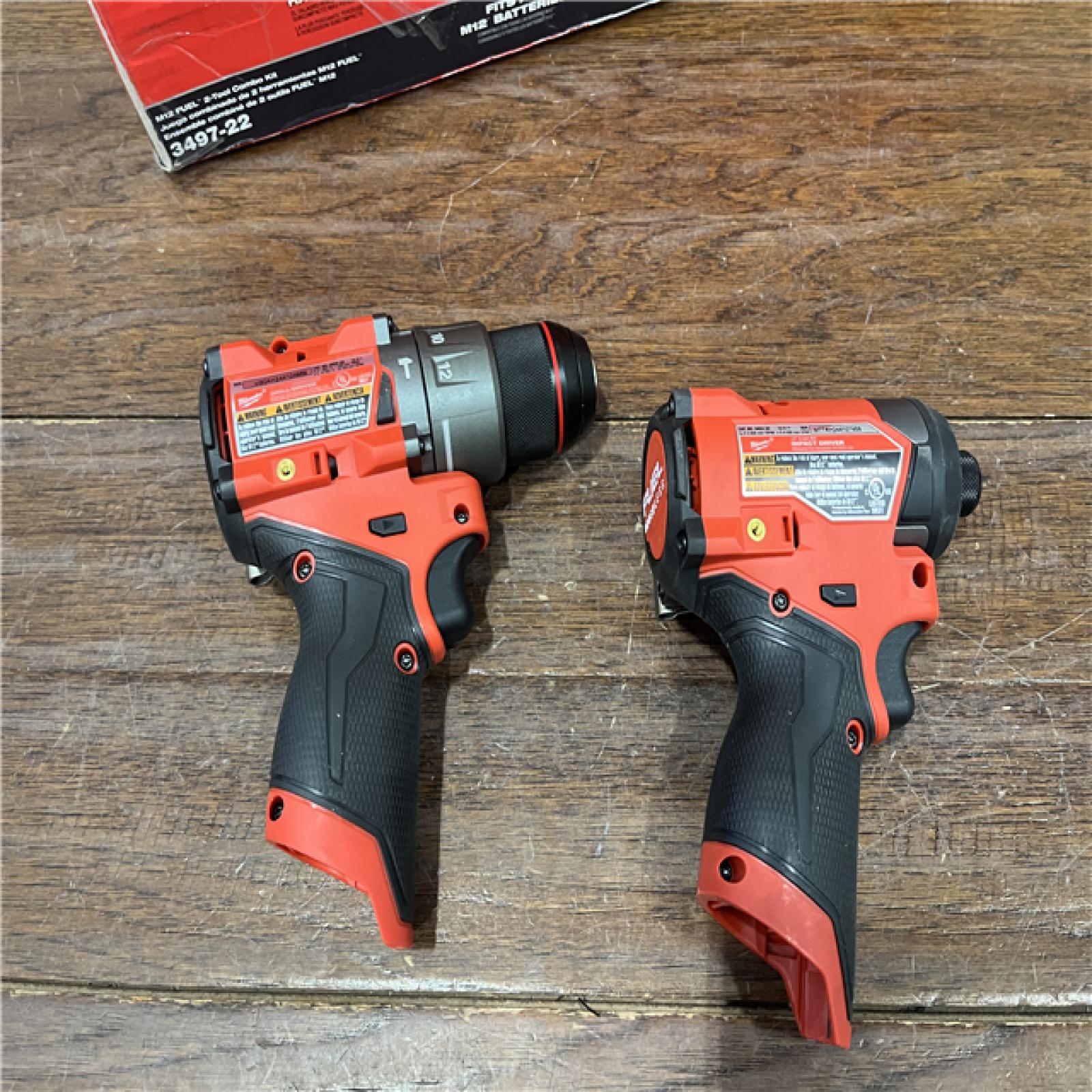 AS-ISMilwaukee 3497-22 12V Brushless Hammer Drill and Impact Driver Combo Kit