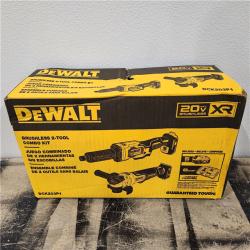 NEW! - DEWALT 20V MAX XR Cordless Grinder 2 Tool Combo Kit with 4.5 in. Grinder, 1-1/2 in. Die Grinder, and (1) 5.0Ah Battery