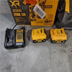 HOUSTON LOCATION - AS-IS DEWALT 20V MAX XR Hammer Drill and ATOMIC Impact Driver 2 Tool Cordless Combo Kit with (2) 4.0Ah Batteries, Charger, and Bag