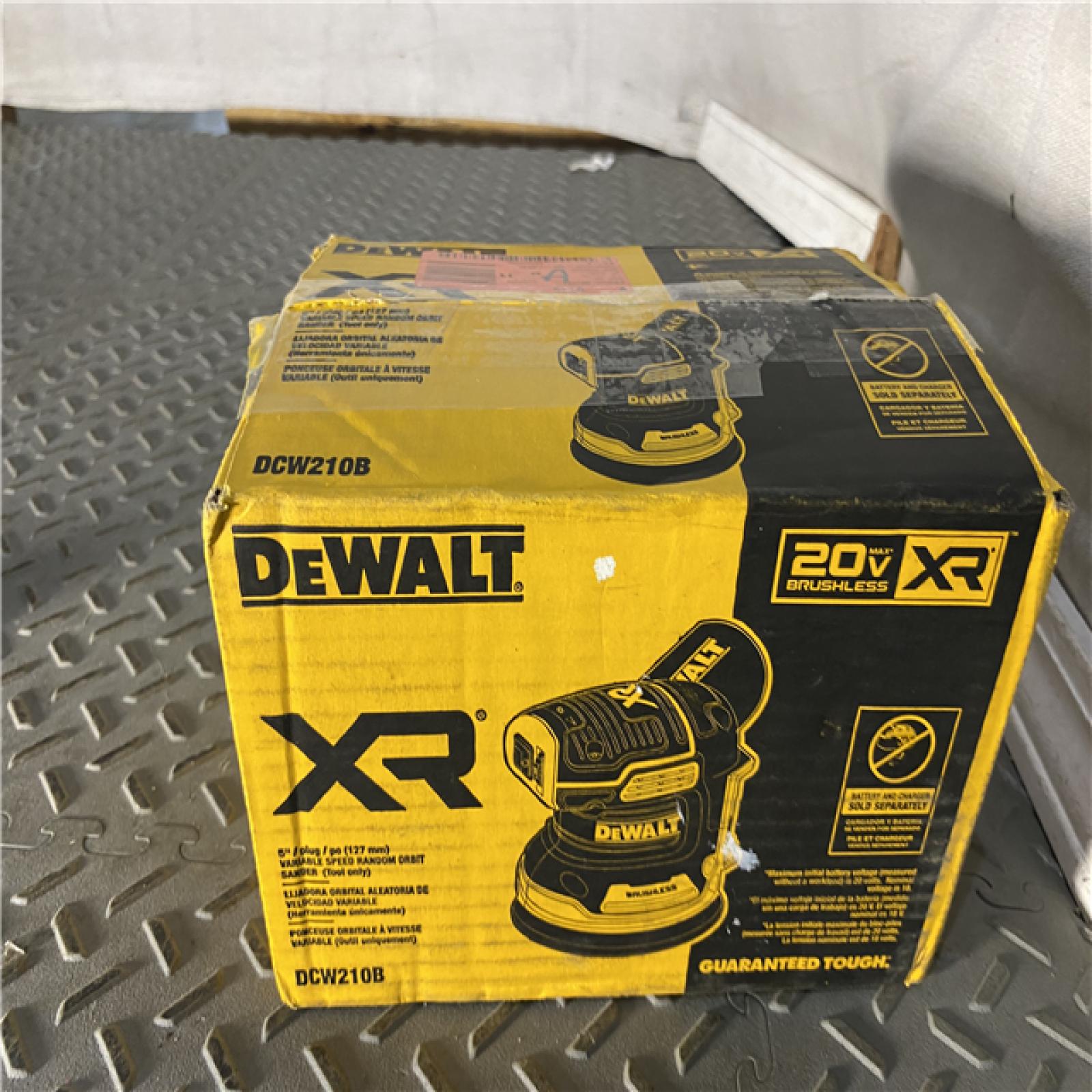 Houston location AS-IS DEWALT 20V MAX XR Cordless Brushless 5 in. Random Orbital Sander (Tool Only)