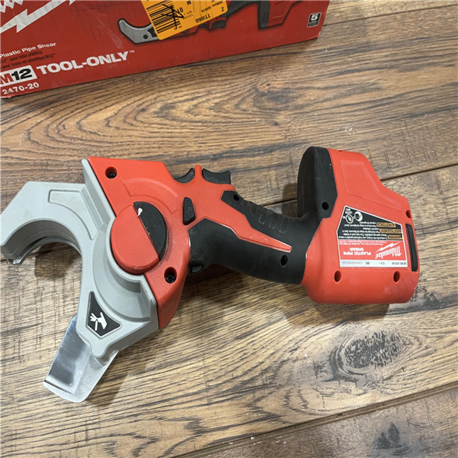 AS-IS Milwaukee M12 12-Volt Lithium-Ion Cordless PVC Pipe Shear (Tool-Only)