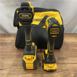 AS IS DEWALT 20V MAX Cordless Brushless Hammer Drill/Driver 2 Tool Combo Kit with FLEXVOLT ADVANTAGE