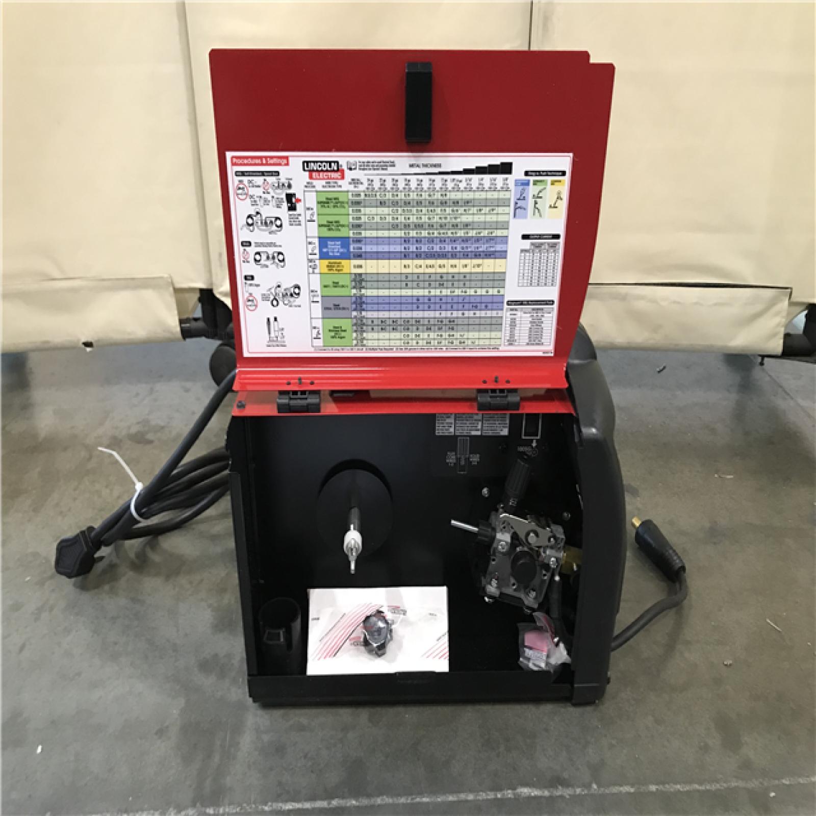 California AS-IS Lincoln Electric 180 Amp Weld-Pak 180i Multi-Process Stick/MIG/Flux-Core/TIG, 120V or 230V Aluminum Welder with Spool Gun