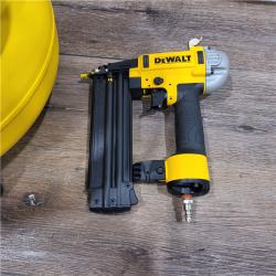 AS-IS DEWALT 6 Gal. 18-Gauge Brad Nailer and Heavy-Duty Pancake Electric Air Compressor Combo Kit