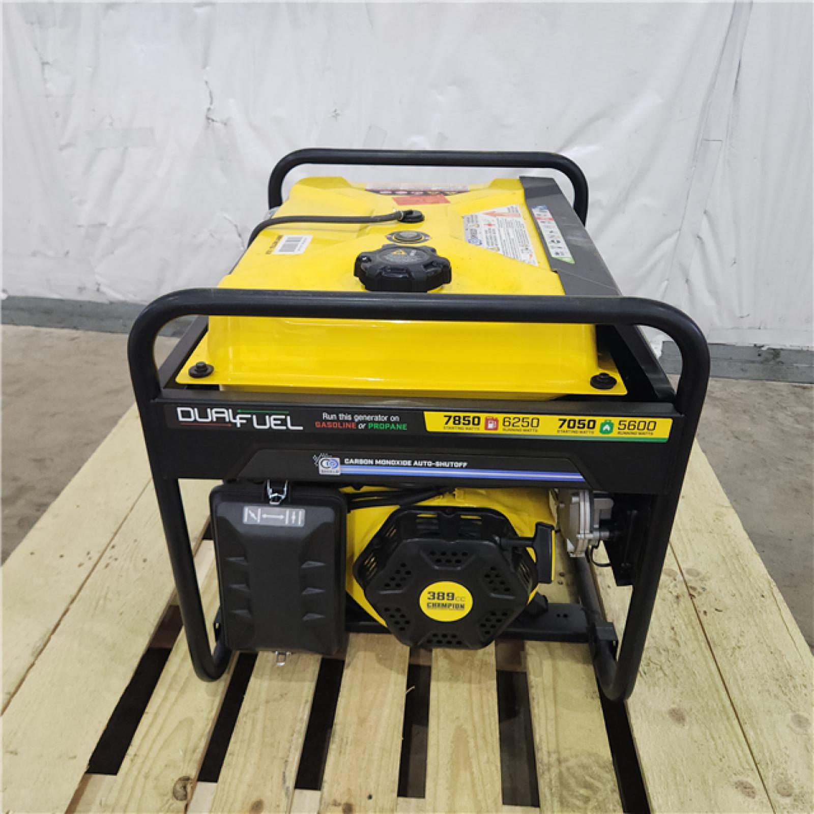 Houston Location - AS-IS Champion Dual Fuel 7,850 Starting Watts Generator