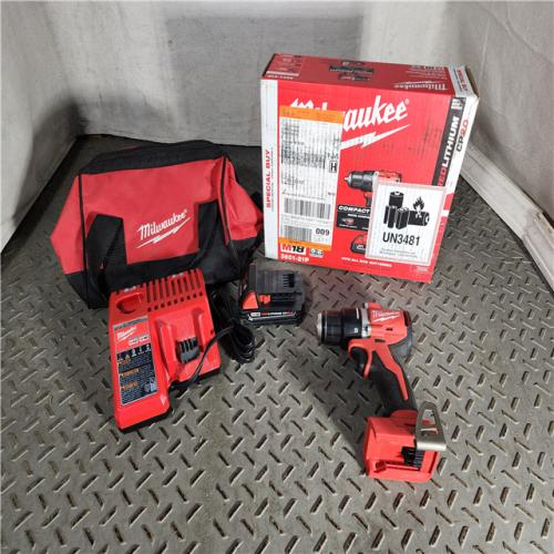 HOUSTON LOCATION - AS-IS Milwaukee M18 Compact Next Gen 1/2 in. Brushless Cordless Drill/Driver Kit (Battery & Charger)