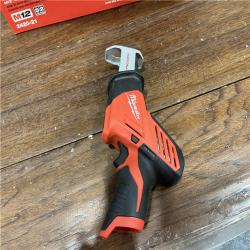 AS-IS Milwaukee 2420-21 - M12 Fuel Hackzall 1/2  12V 1.5Ah Cordless Straight Handle Reciprocating Saw Kit