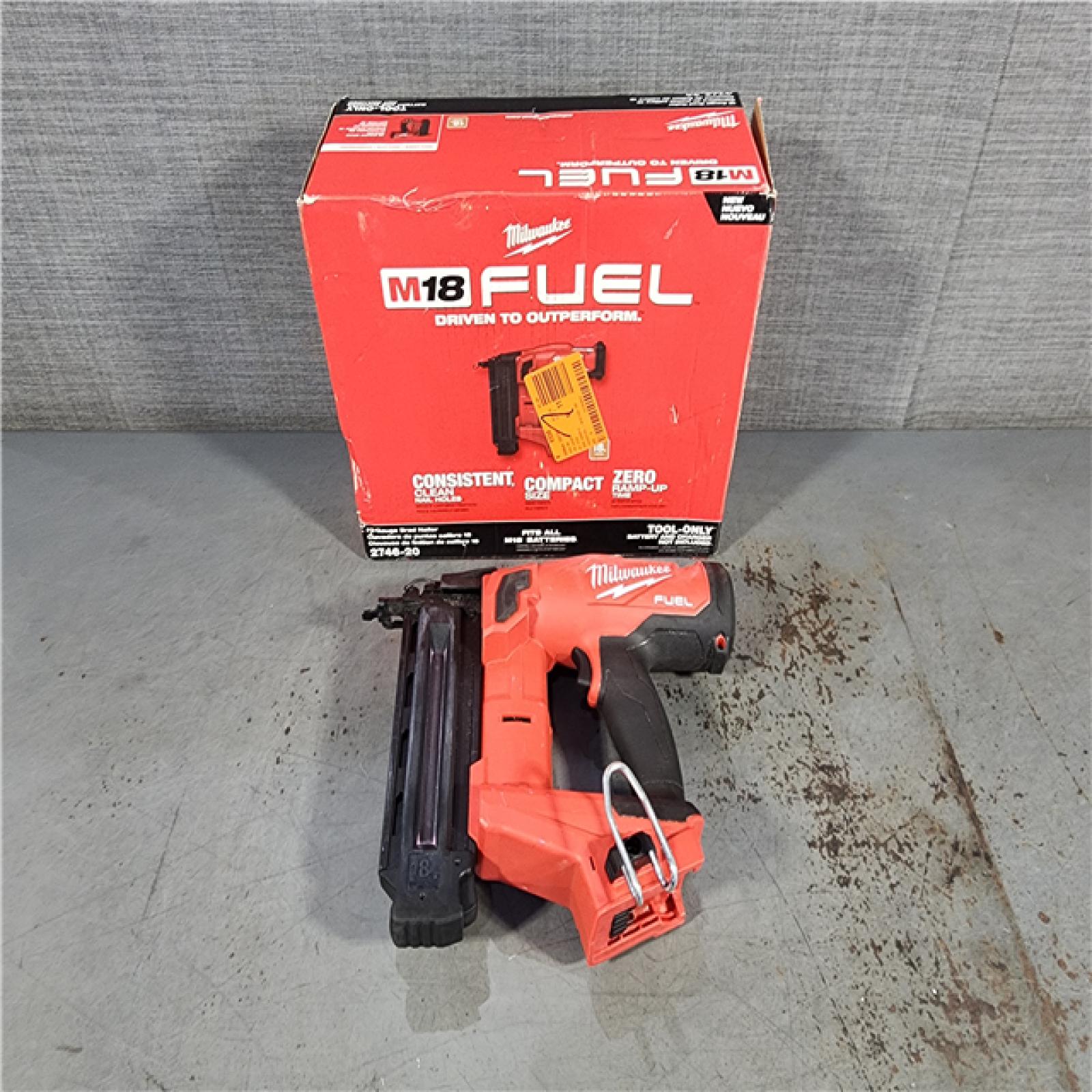 HOUSTON LOCATION - AS-IS Milwaukee M18 Fuel 18V Brushless 18-Gauge Brad Nailer 2746-20 (Bare Tool)