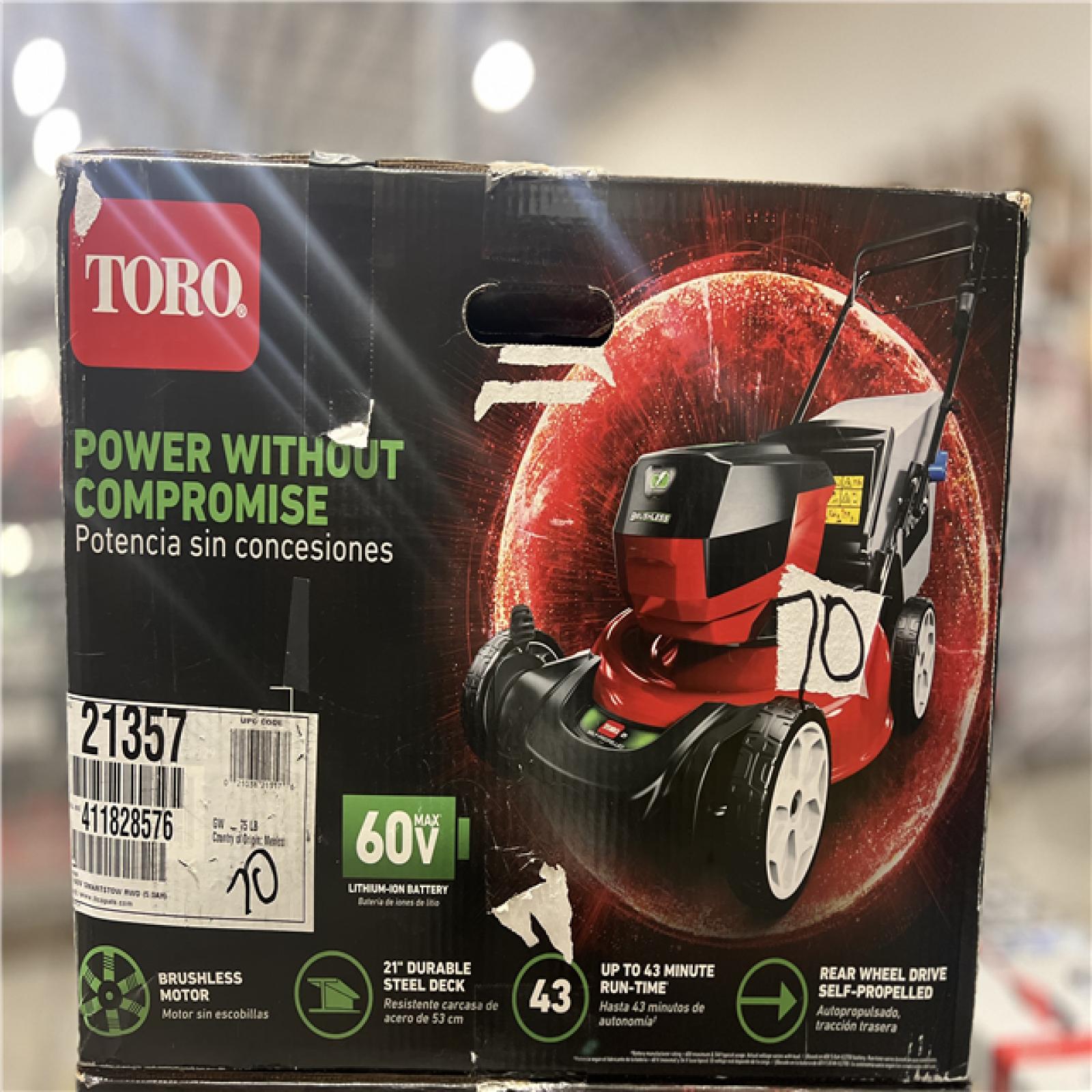 Dallas Location New Toro 60v Max 21 In 53cm Recycler® Self Propel Wsmartstow® Lawn Mower 4686