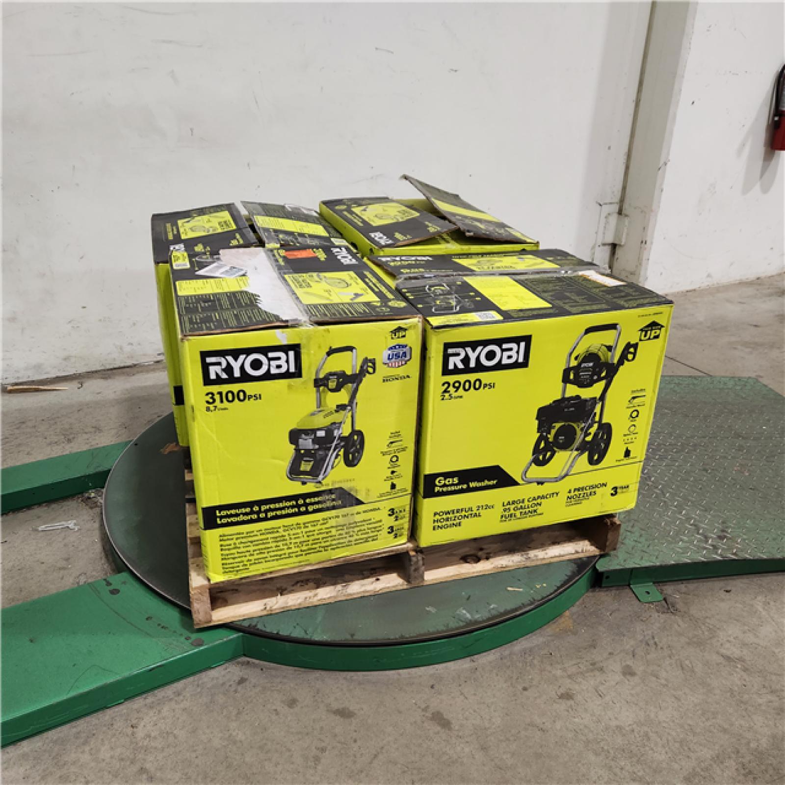 DALLAS LOCATION - AS-IS RYOBI GAS PRESSURE WASHER PALLET  ( LOT OF 4)