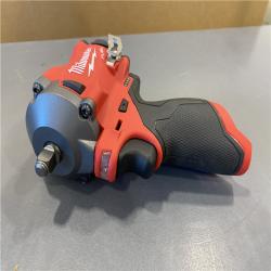 Like NEW! Milwaukee  M12 FUEL 12V Lithium-Ion Brushless Cordless Stubby 3/8 in. Impact Wrench (Tool-Only)