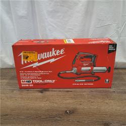 AS-IS Milwaukee Tool 10,000 PSI 14 Oz Battery-Operated Grease Gun - 48 Flexible Hose, 31 Strokes/oz | Part #2646-20