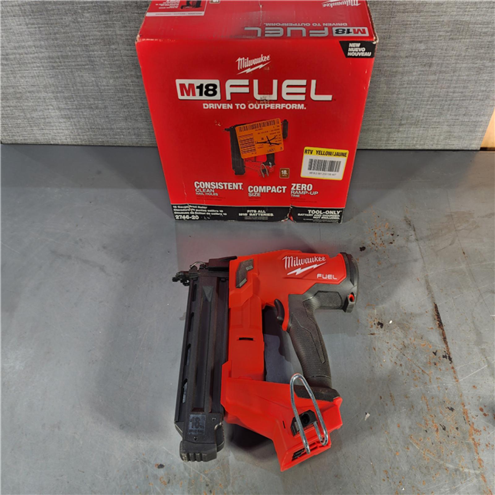 HOUSTON LOCATION - AS-IS Milwaukee M18 Fuel 18V Brushless 18-Gauge Brad Nailer 2746-20 (Bare Tool)