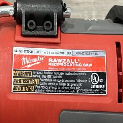 AS-IS Milwaukee M18 Fuel 18V Brushless Super Sawzall Reciprocating Saw 2722-20 (Bare Tool)