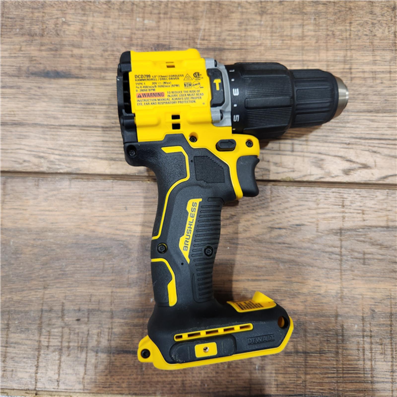 AS-IS DeWalt ATOMIC 20-Volt Lithium-Ion Cordless 1/2 in. Compact Hammer Drill with 3.0Ah Battery, Charger and Bag